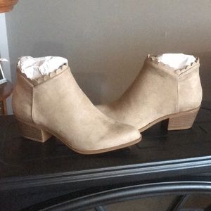Taupe booties